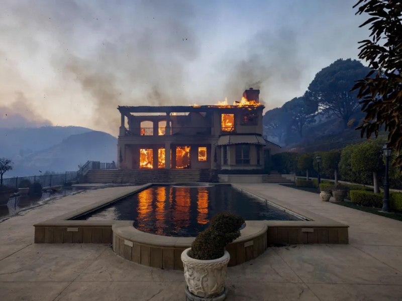 famosos, incendio