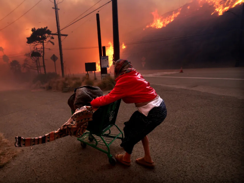 famosos, incendio