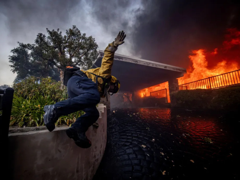 famosos, incendio