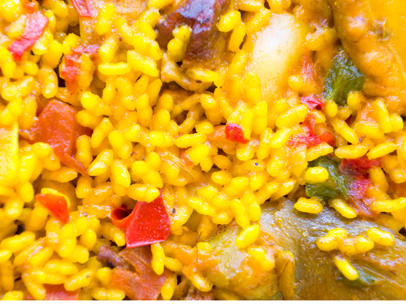 paella, napoleon, plato 
