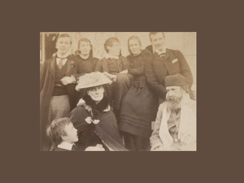Virginia Woolf y su familia. Crédito: