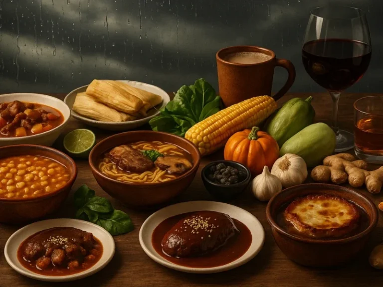 lluvia, comfort food