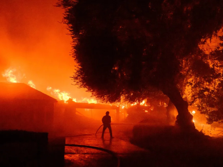 famosos, incendio