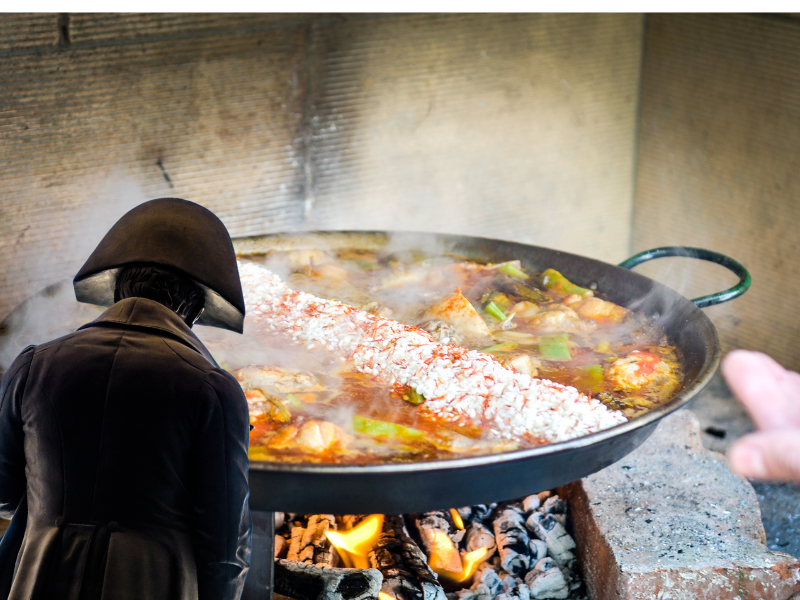 paella, napoleon, plato